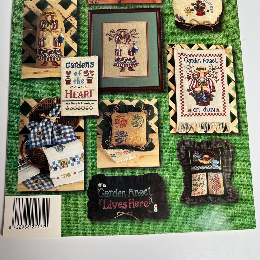 VTG Alma Lynne Gardening Angel Cross Stitch‎ Patterns Book Jeanette Crews 1997 - Picture 6 of 7